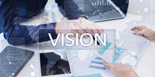 Vision concept. Business, Internet and technology concept